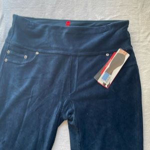 SPANX. XL Rich Navy Cord Leggings.